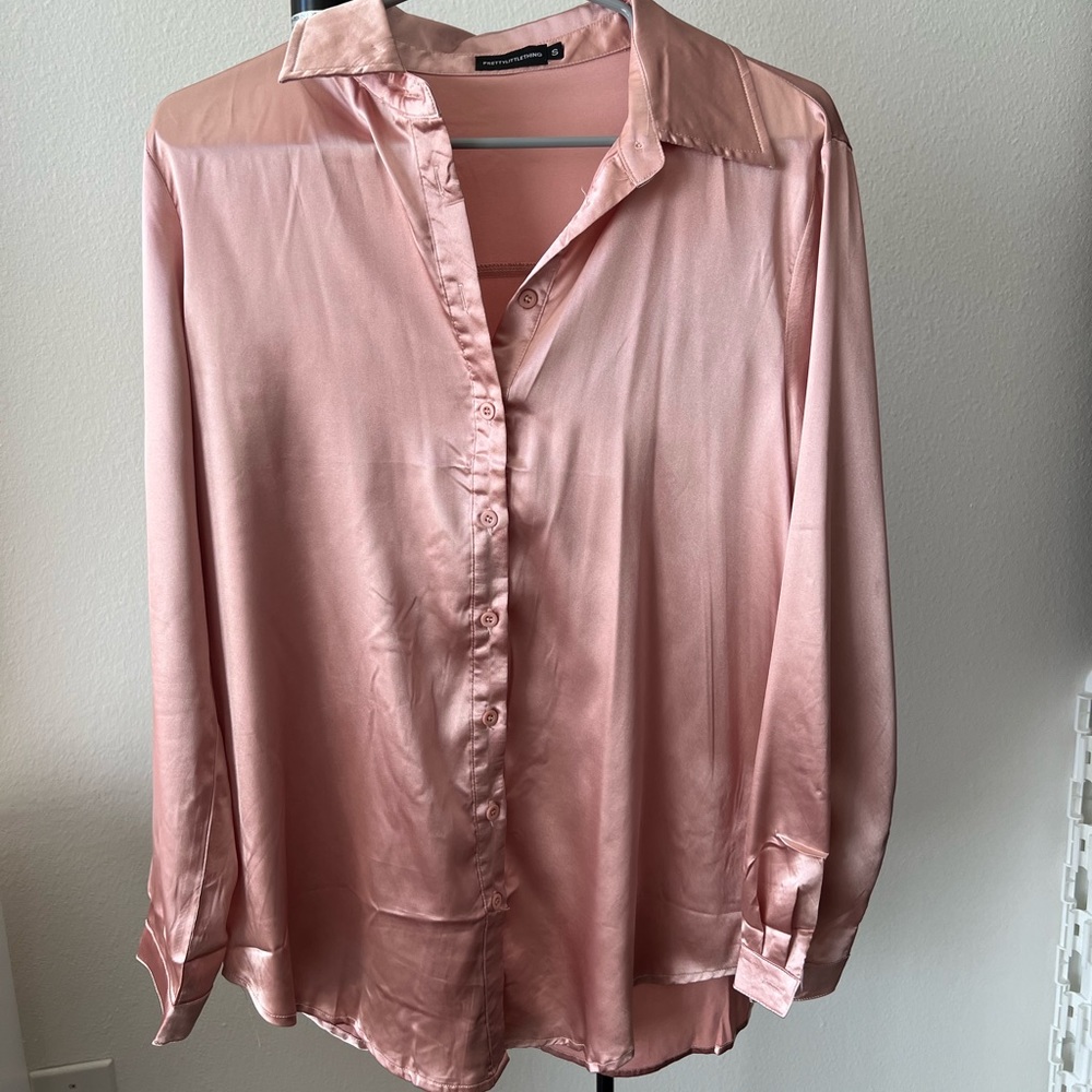 PrettyLittleThing Rose Pink Blouse
